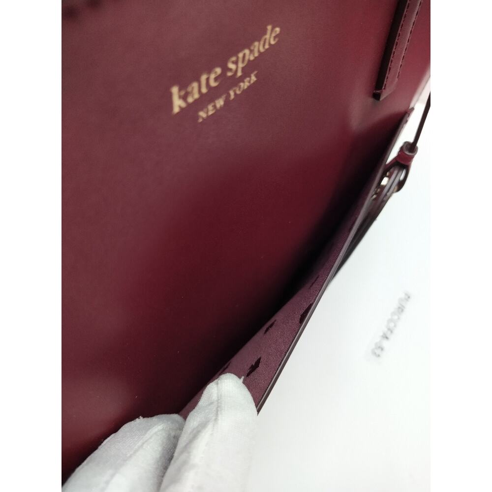 Kate Spade New York Lalena Blackberry Leather Pocket Large ote - NWT $429 - Picture 10 of 16